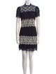 Sandro Lace Pattern Mini Dress