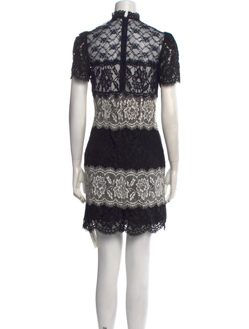 Sandro Lace Pattern Mini Dress