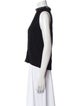 Sandro Mock Neck Sleeveless Top