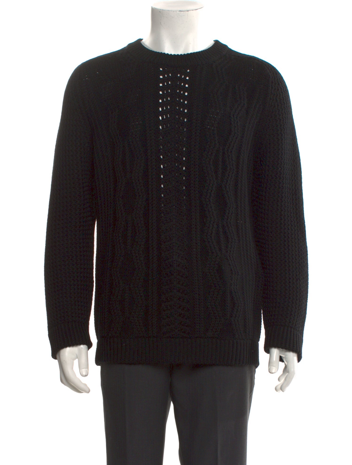 Sandro Merino Wool Crew Neck Pullover