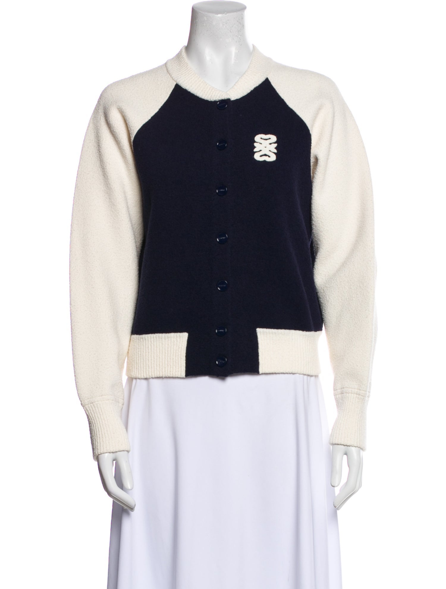 Sandro Tweed Pattern Jacket