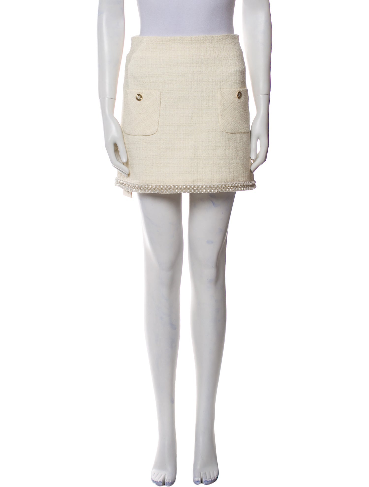 Sandro Studded Accents Mini Skirt