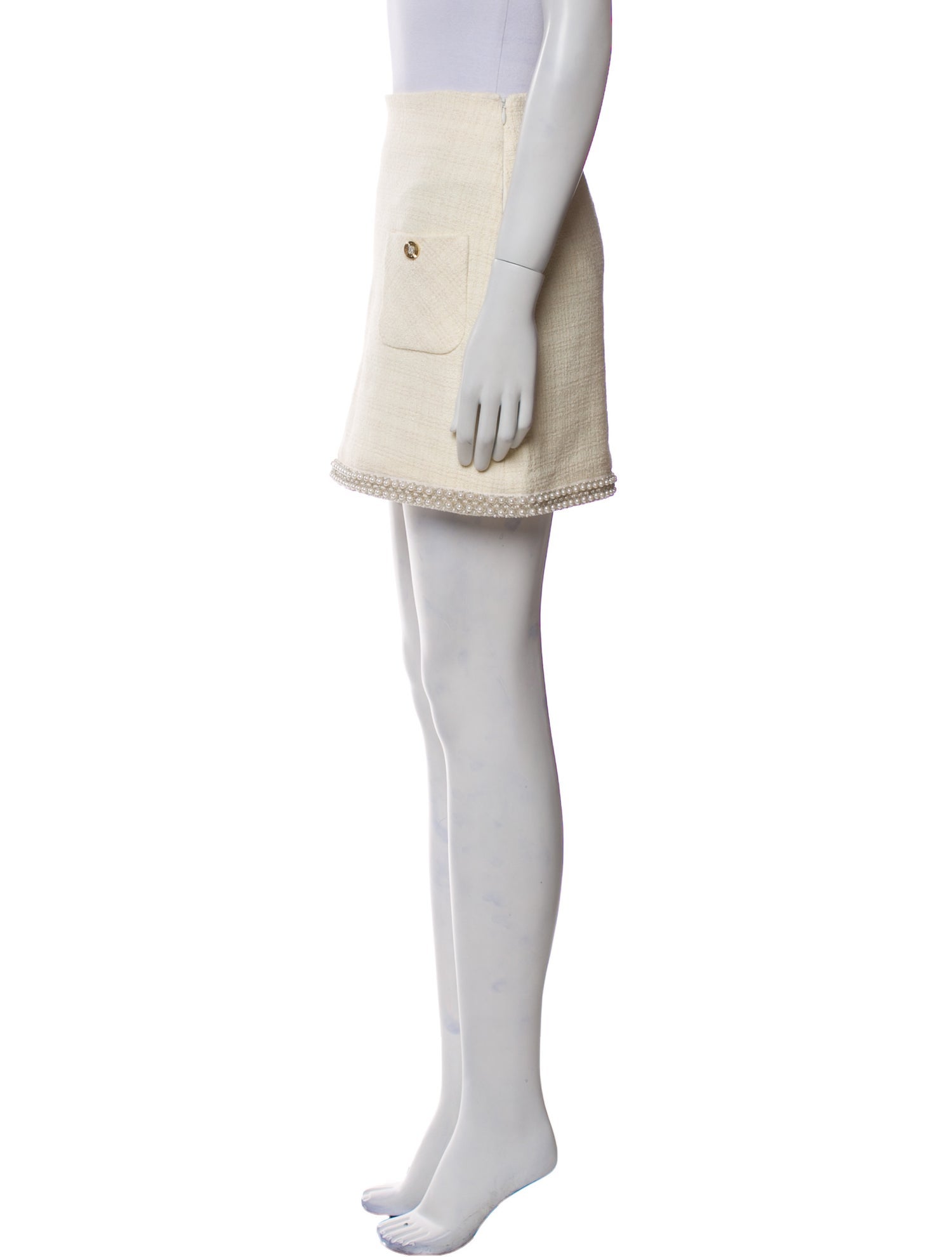 Sandro Studded Accents Mini Skirt