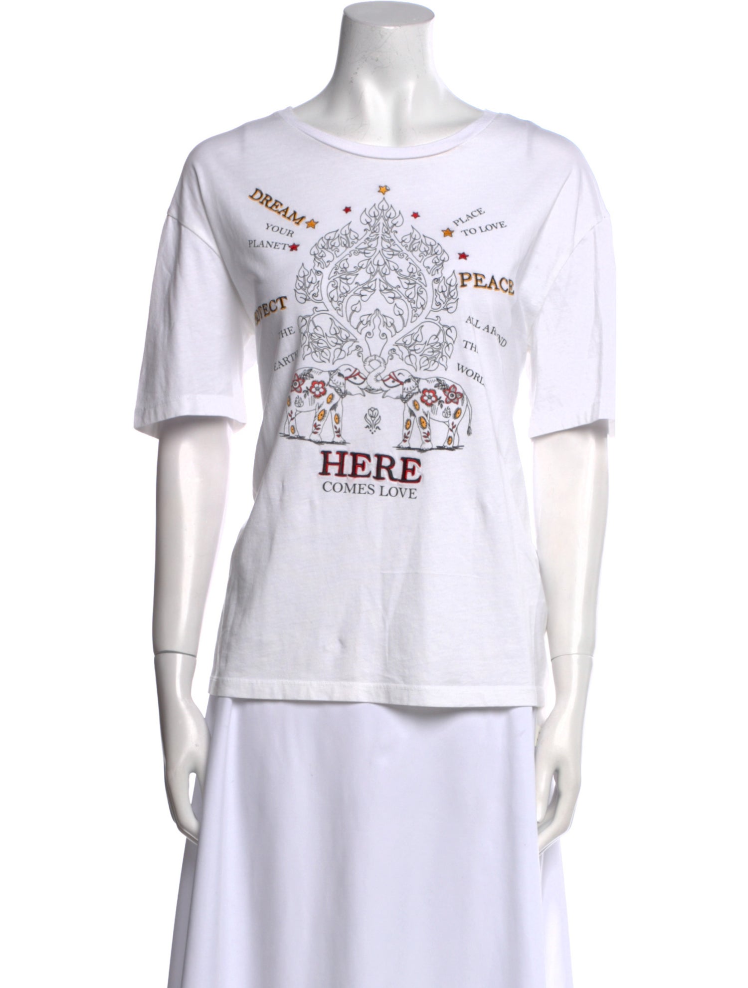 Sandro Graphic Print Crew Neck T-Shirt