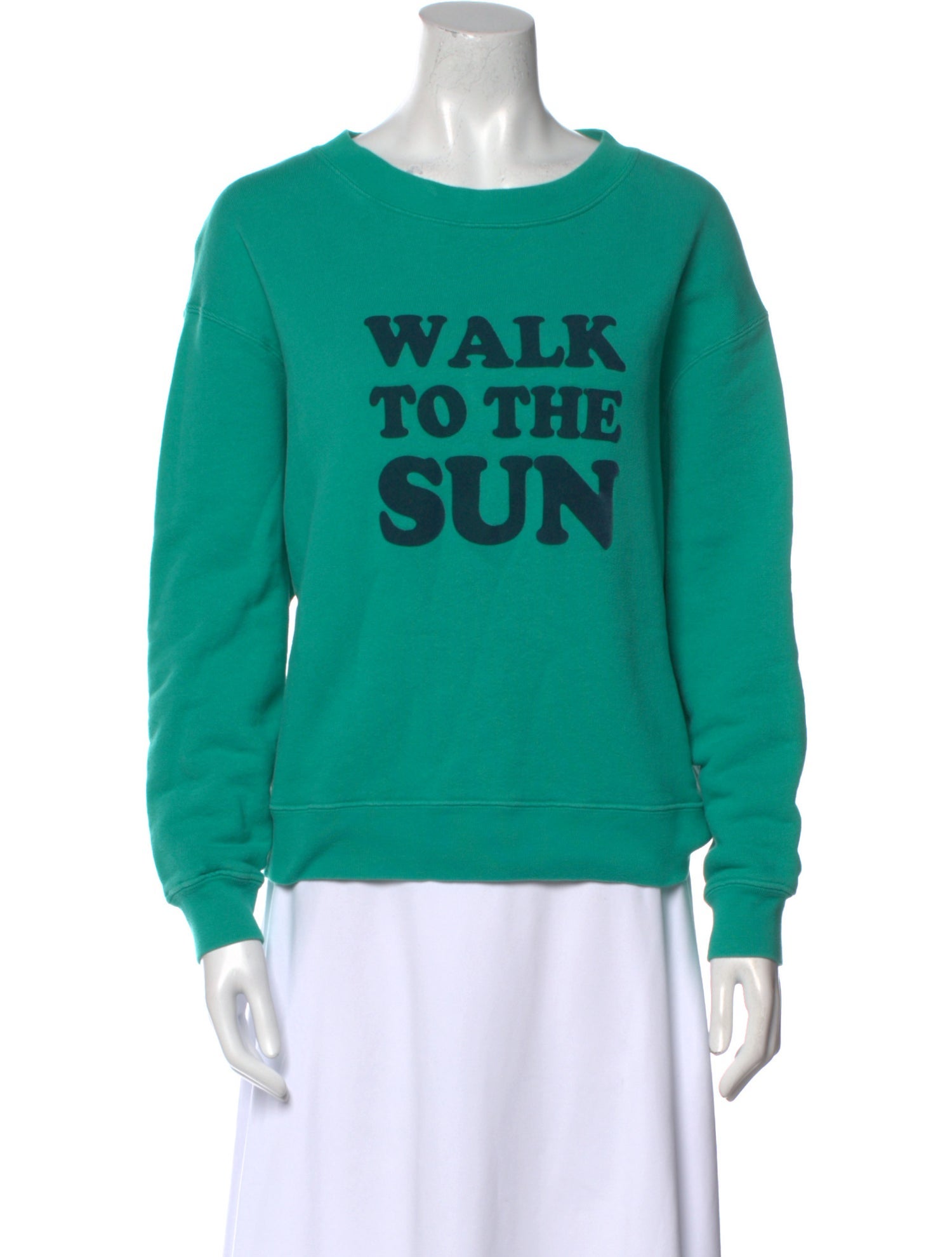 Sandro Graphic Print Crew Neck Sweatshirt