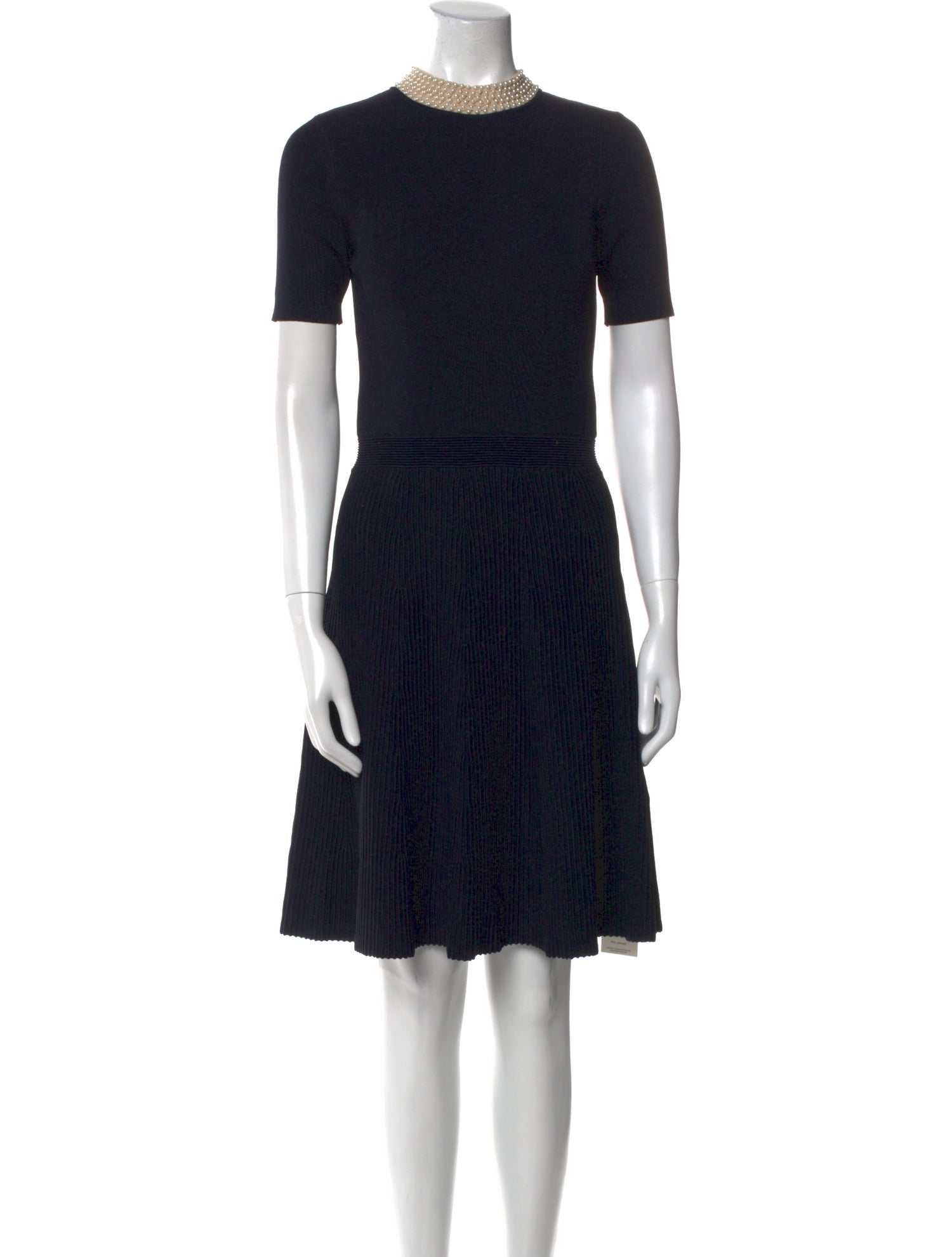 Sandro Mock Neck Knee-Length Dress