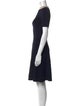 Sandro Mock Neck Knee-Length Dress