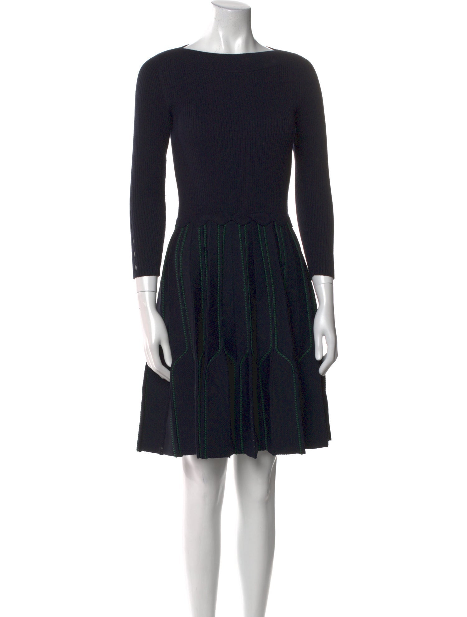 Sandro Bateau Neckline Mini Dress