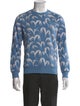 Sandro Printed Crew Neck Sweatshirt