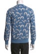 Sandro Printed Crew Neck Sweatshirt