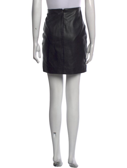 Sandro Lamb Leather Mini Skirt