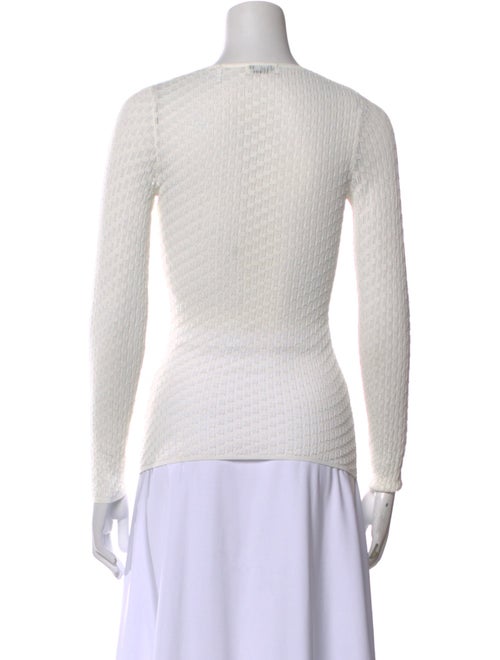 Sandro V-Neck Long Sleeve Top