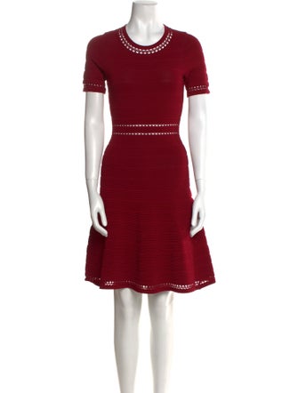 Sandro Crew Neck Knee-Length Dress