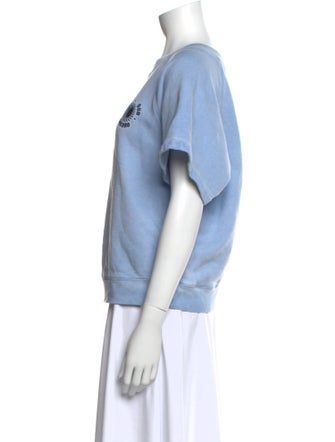 Sandro Crew Neck Short Sleeve Sweatshirt