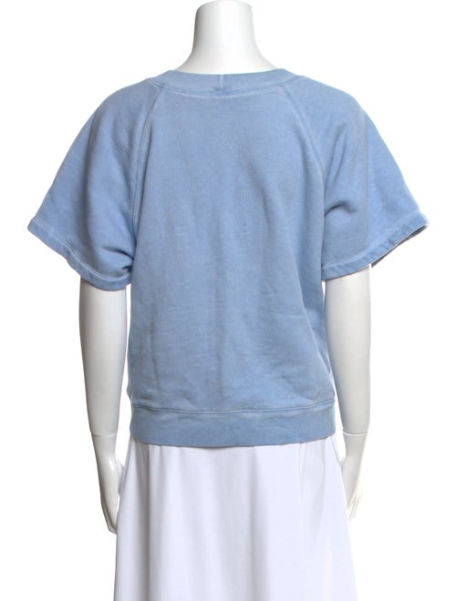 Sandro Crew Neck Short Sleeve Sweatshirt