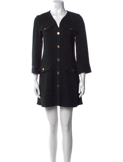 Sandro V-Neck Mini Dress