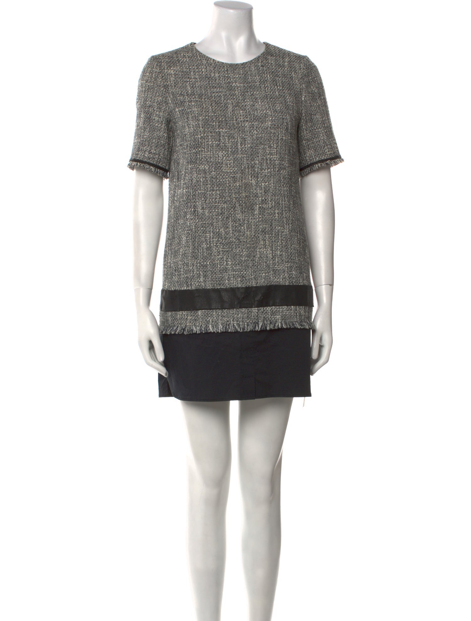 Sandro Colorblock Pattern Mini Dress