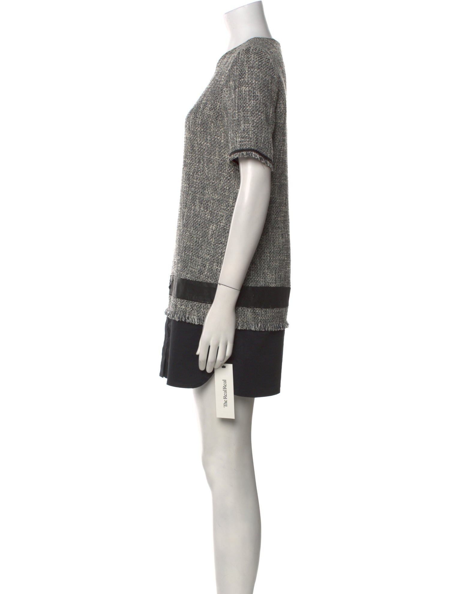 Sandro Colorblock Pattern Mini Dress