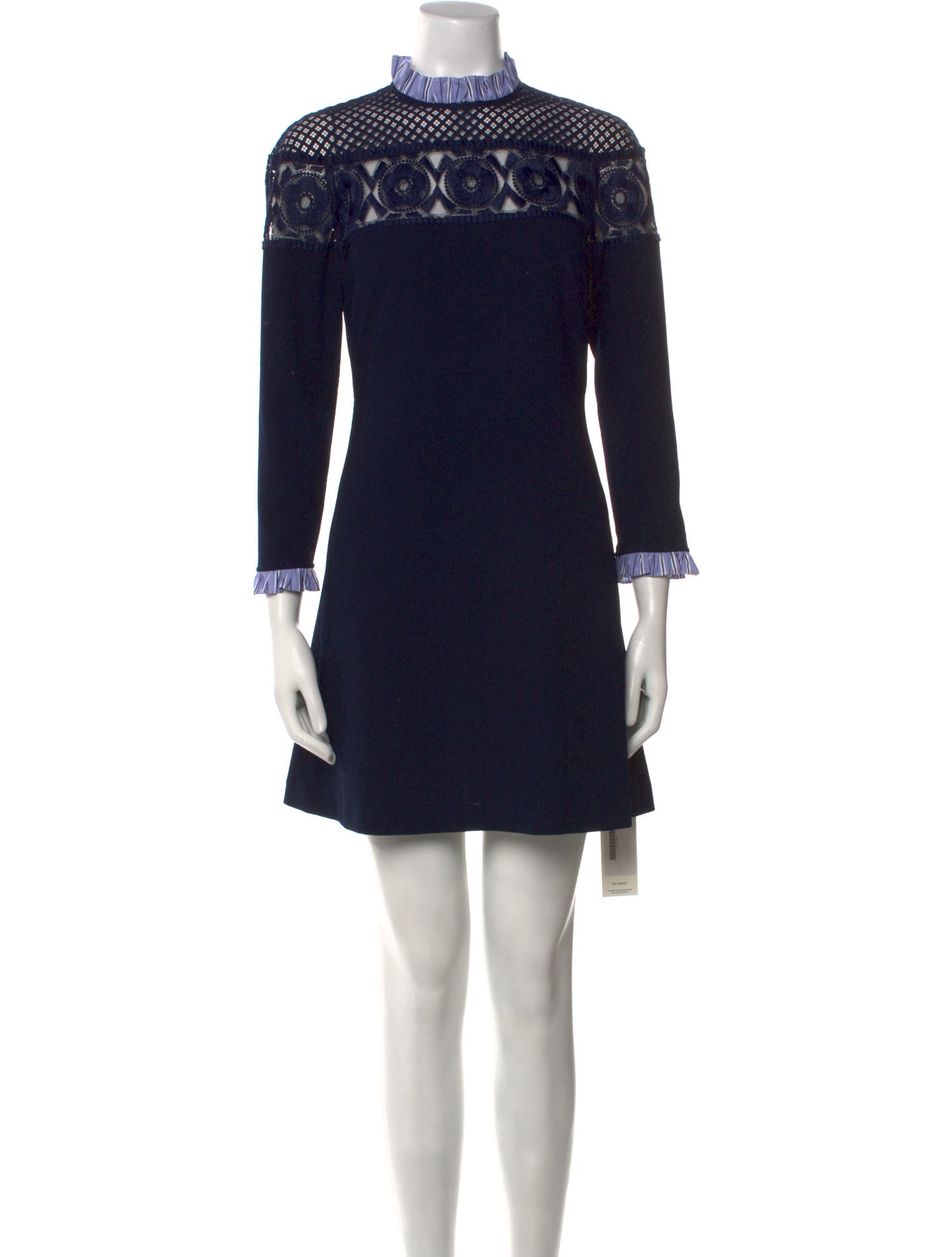 Sandro Mock Neck Mini Dress