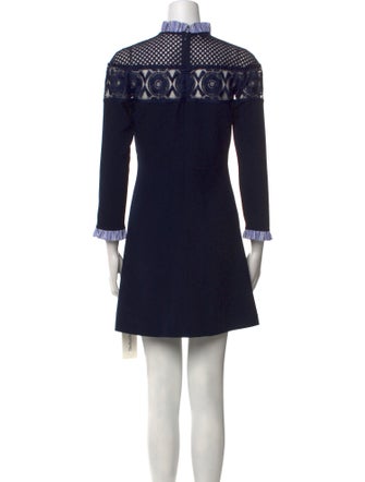 Sandro Mock Neck Mini Dress