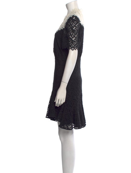 Sandro Lace Pattern Mini Dress