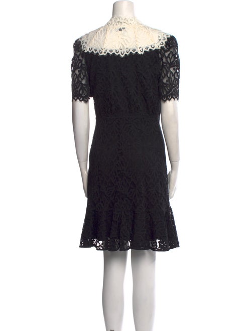 Sandro Lace Pattern Mini Dress