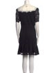 Sandro Lace Pattern Mini Dress