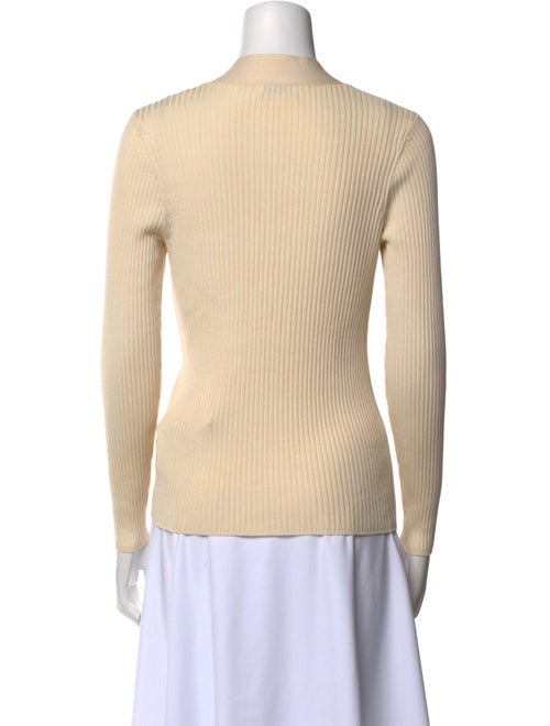 Sandro V-Neck Long Sleeve Top