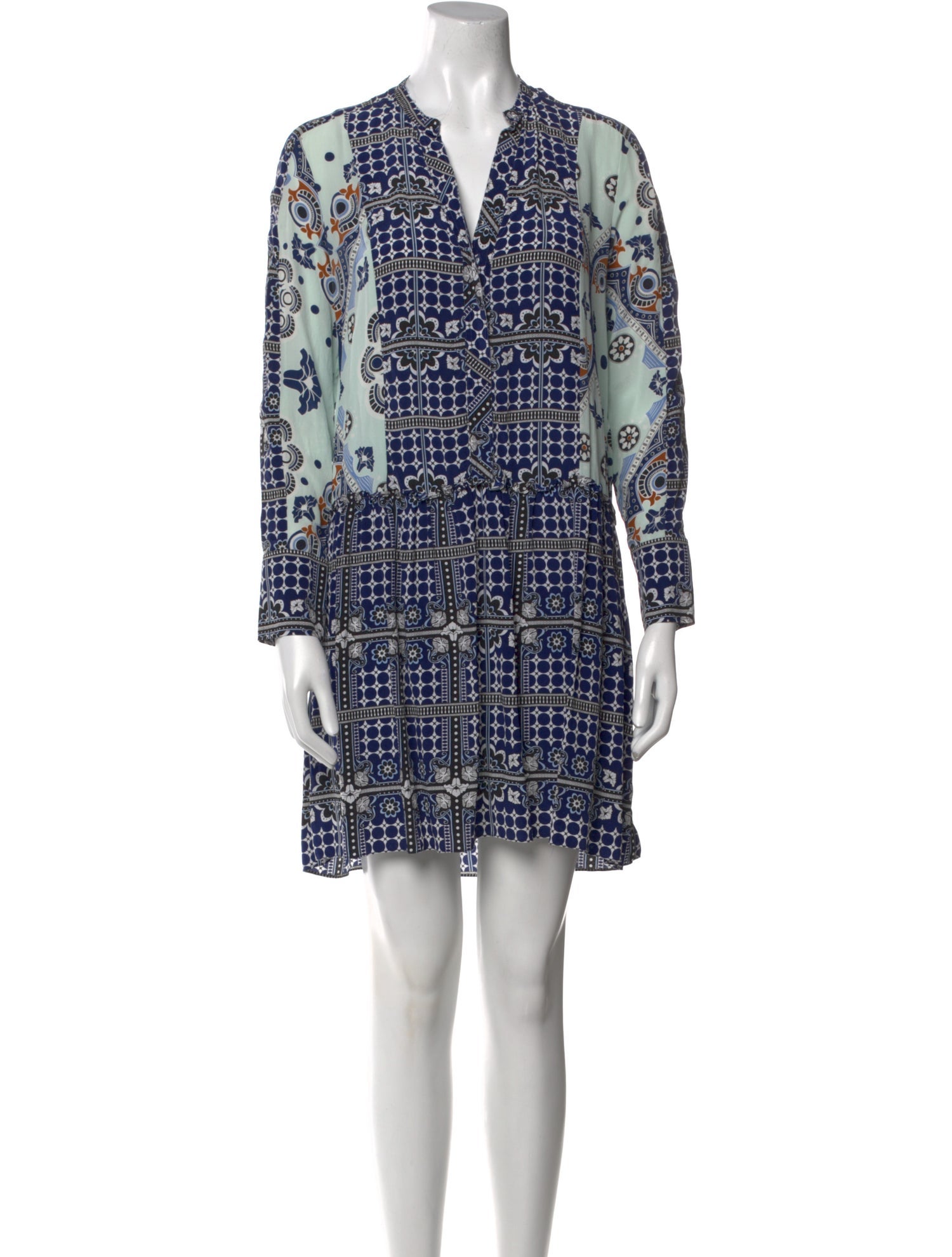 Sandro Silk Knee-Length Dress