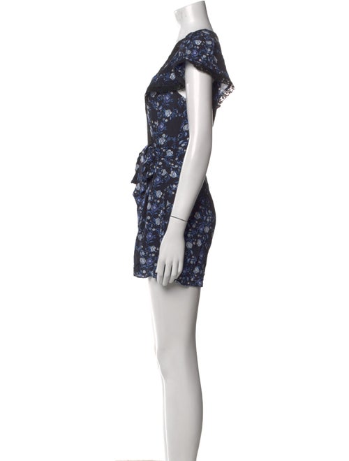 Sandro Floral Print V-Neck Romper