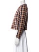 Sandro Wool Tweed Pattern Evening Jacket