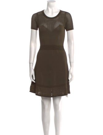 Sandro Scoop Neck Mini Dress