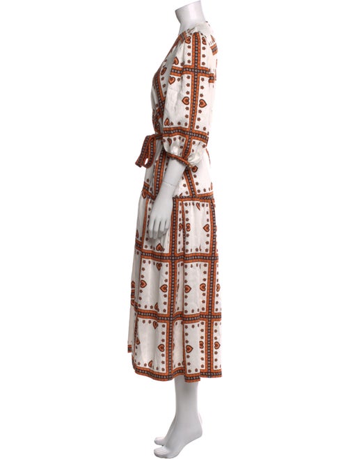 Sandro Printed Midi Length Dress