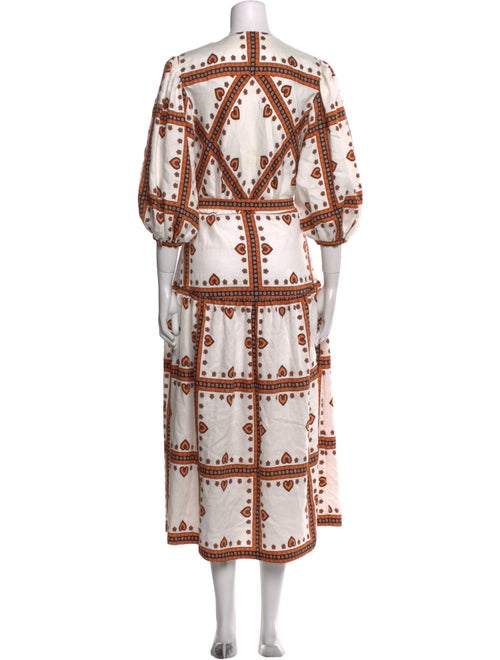 Sandro Printed Midi Length Dress