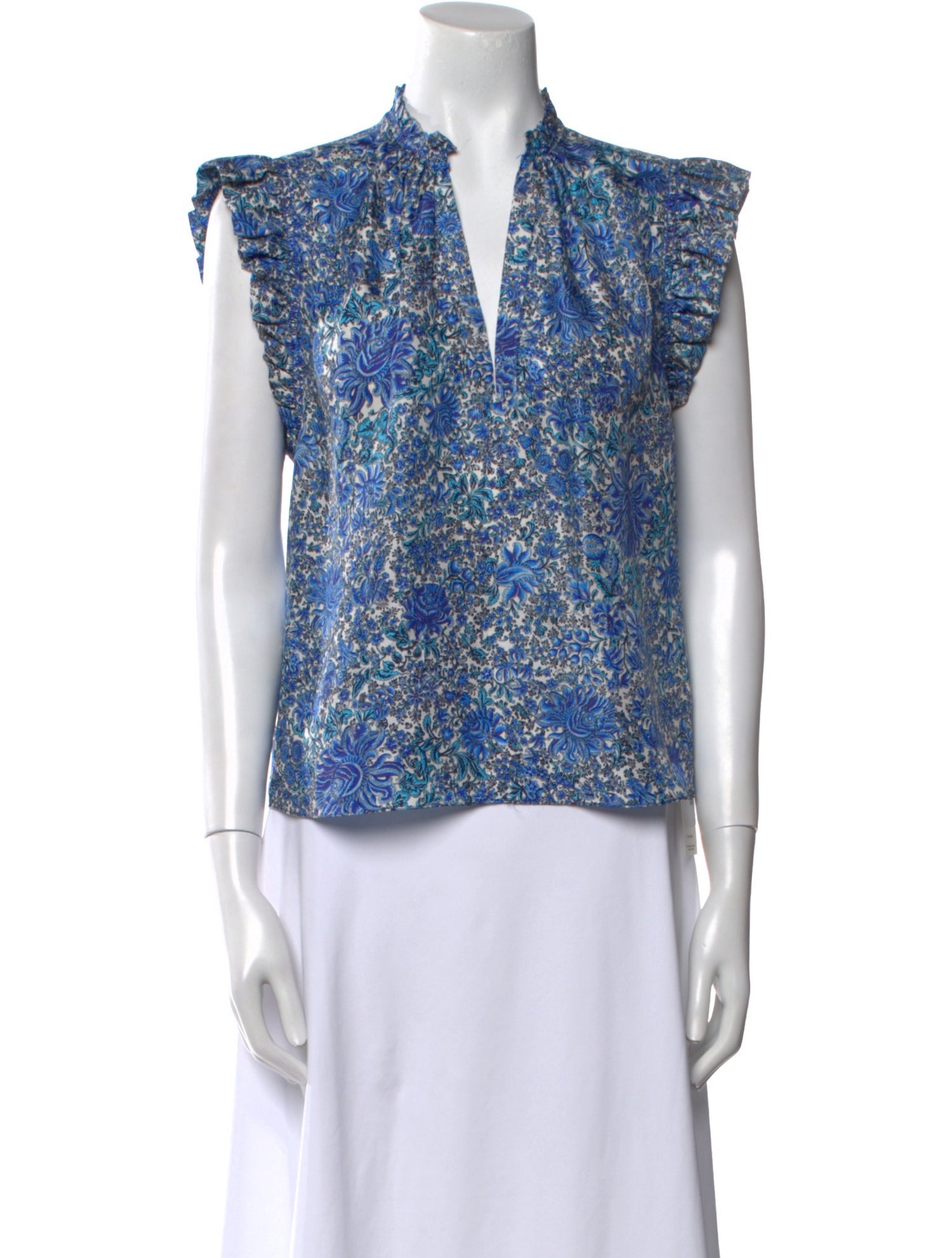 Sandro Silk Printed Top