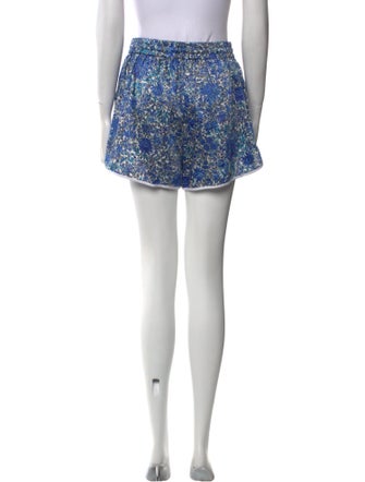 Sandro Floral Print Mini Shorts