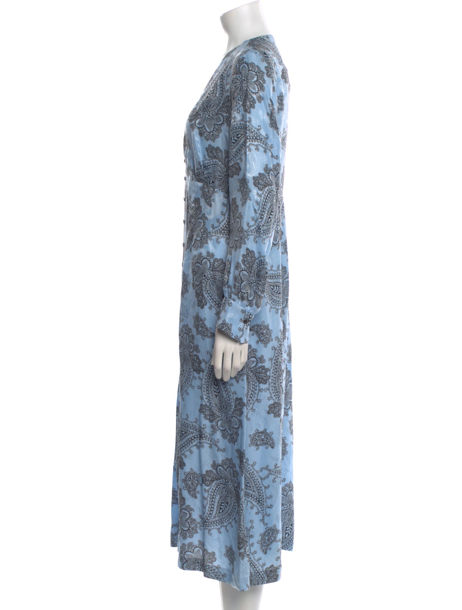 Sandro Paisley Print Midi Length Dress w/ Tags