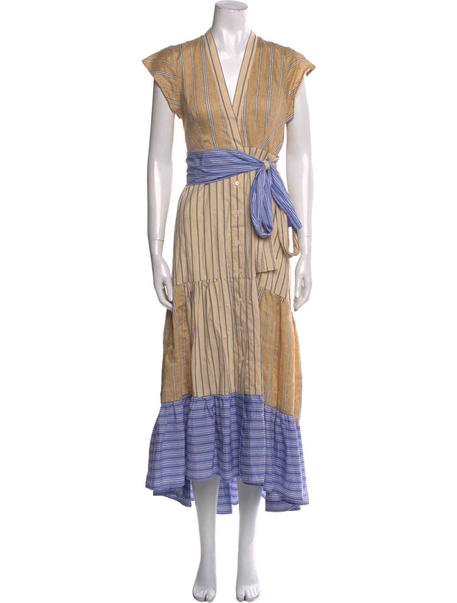 Sandro Linen Midi Length Dress