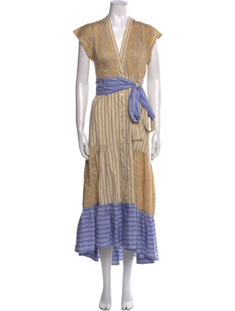 Sandro Linen Midi Length Dress