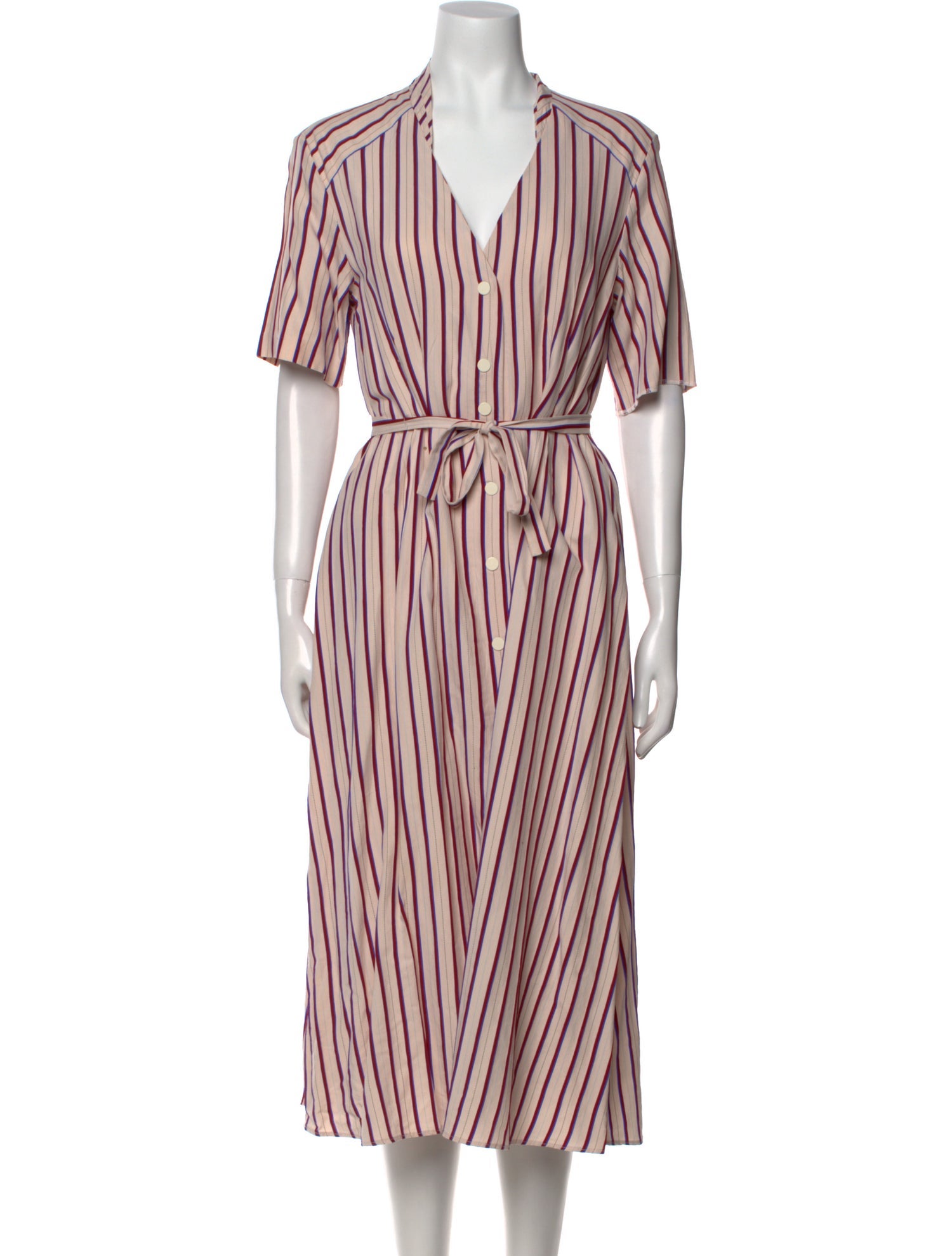 Sandro Striped Long Dress