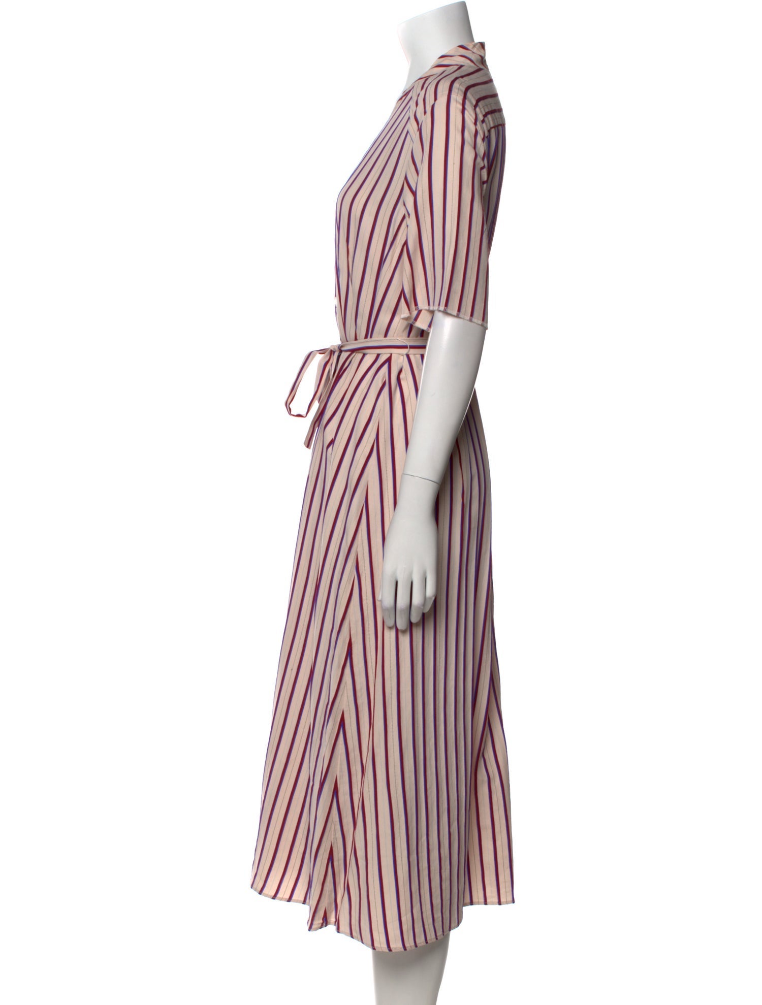 Sandro Striped Long Dress