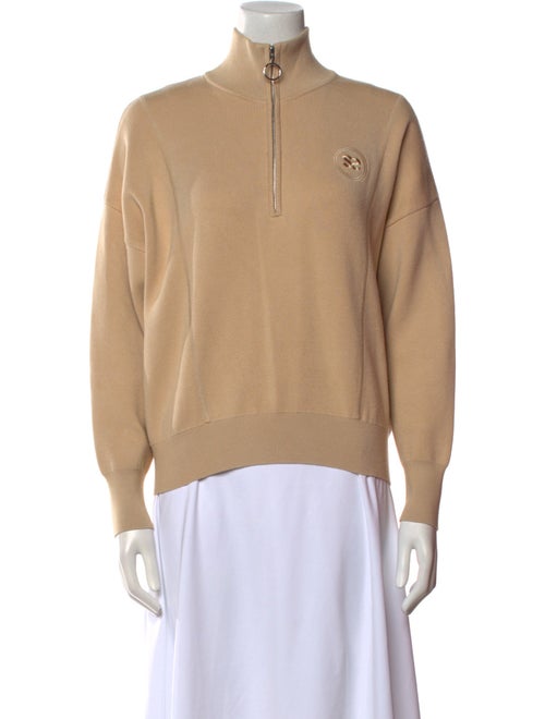 Sandro Mock Neck Long Sleeve Sweatshirt