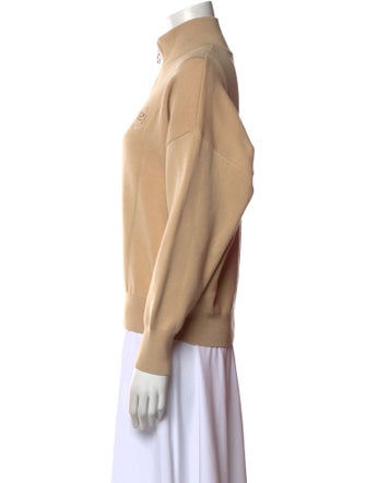 Sandro Mock Neck Long Sleeve Sweatshirt