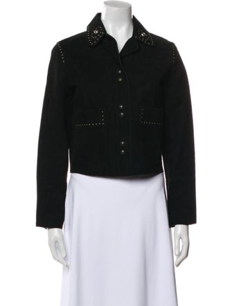 Sandro Suede Biker Jacket