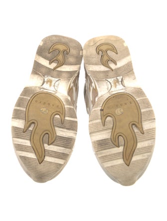 Sandro Suede Colorblock Pattern Sneakers