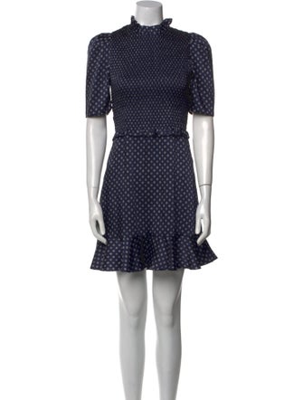 Sandro Printed Mini Dress