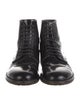 Sandro Patent Leather Lace-Up Boots