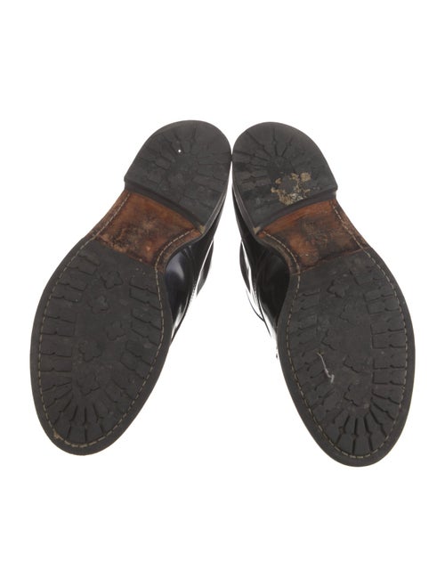 Sandro Patent Leather Lace-Up Boots