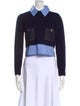 Sandro Wool Colorblock Pattern Sweater