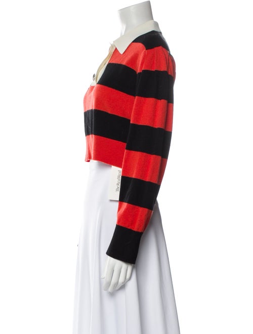 Sandro Wool Striped Crop Top